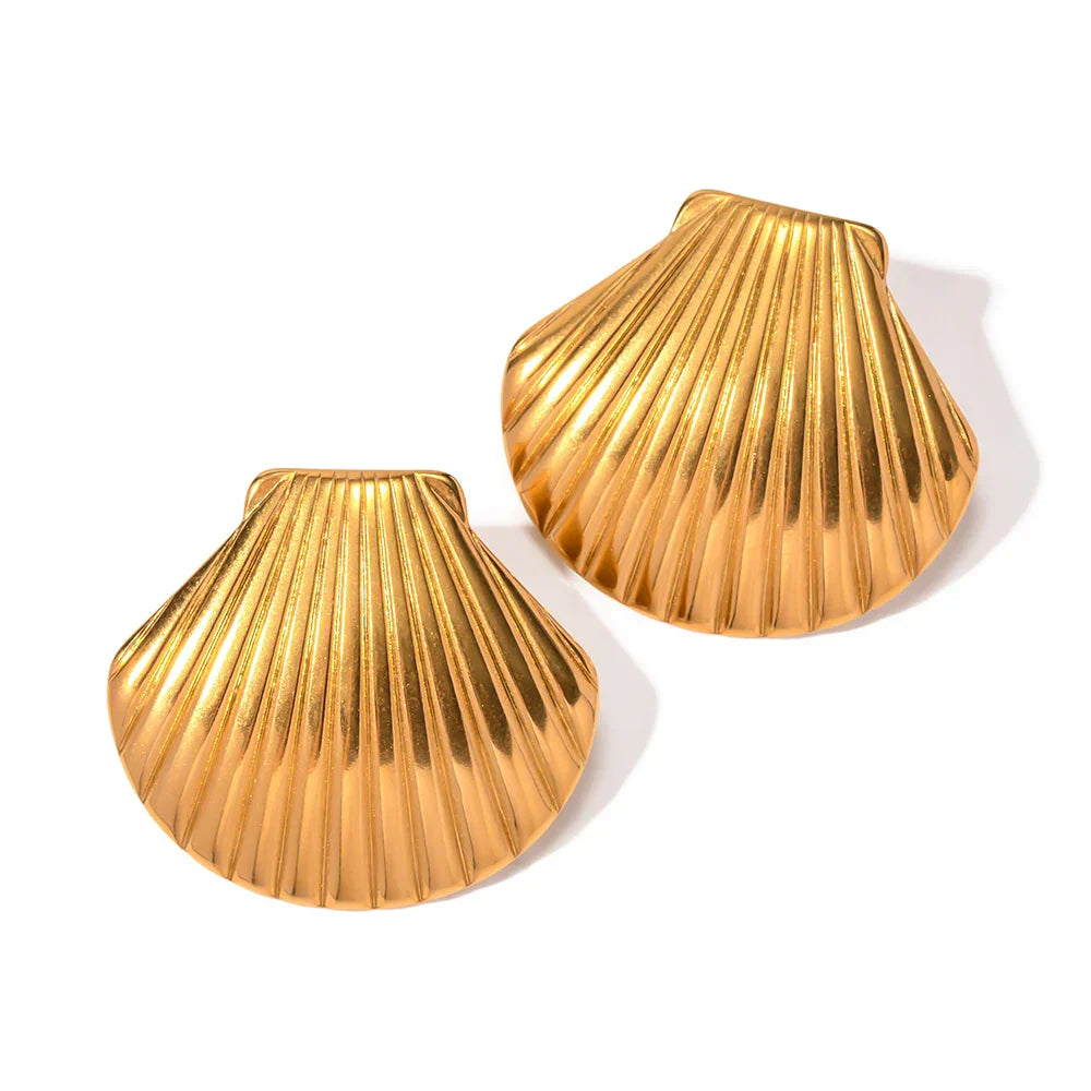 Azura Seashell Studs
