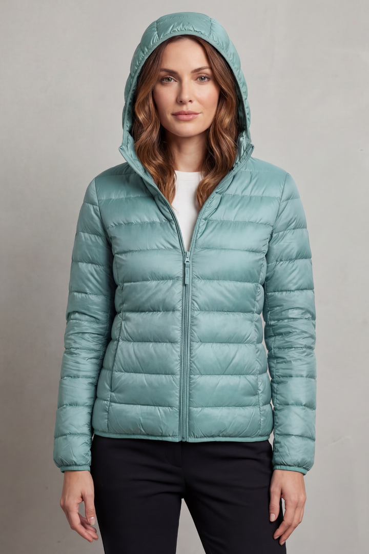 Women's Lightweight Packable Hooded Puffer Jacket – Winslet