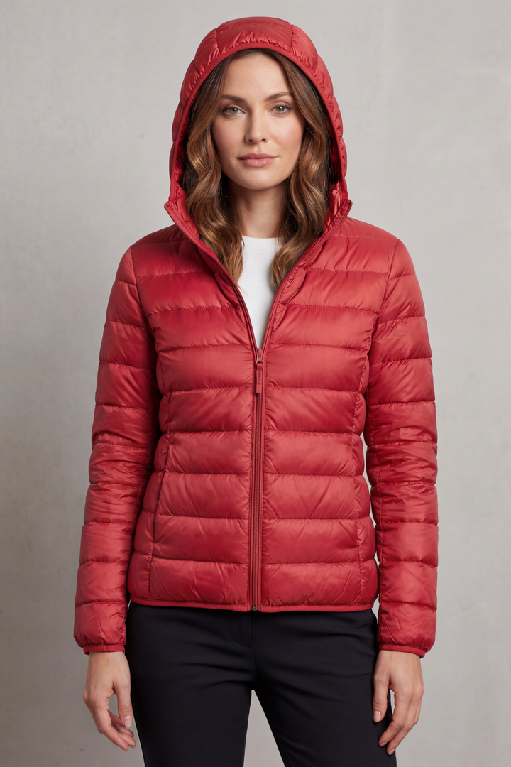 Women's Lightweight Packable Hooded Puffer Jacket – Winslet