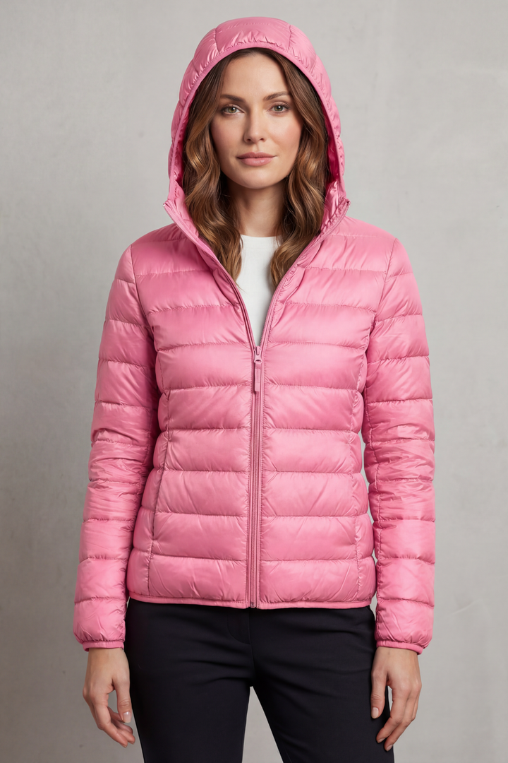 Women's Lightweight Packable Hooded Puffer Jacket – Winslet
