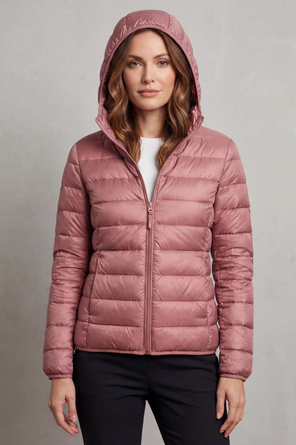 Women's Lightweight Packable Hooded Puffer Jacket – Winslet