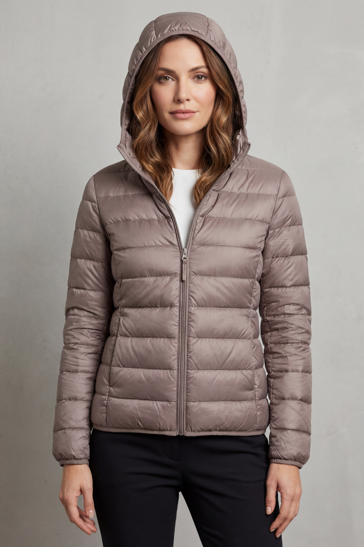 Women's Lightweight Packable Hooded Puffer Jacket – Winslet