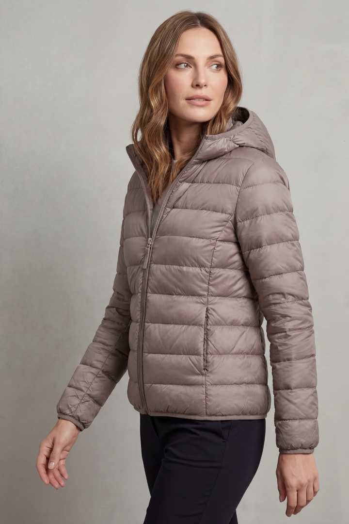 Women's Lightweight Packable Hooded Puffer Jacket – Winslet