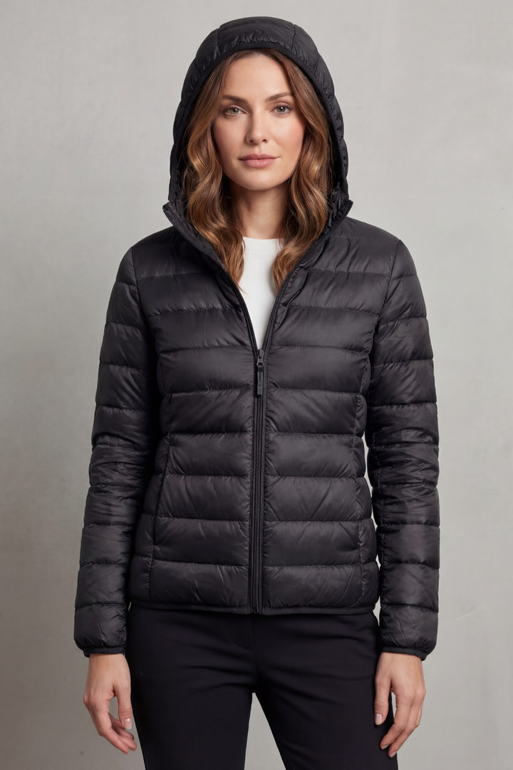 Women's Lightweight Packable Hooded Puffer Jacket – Winslet