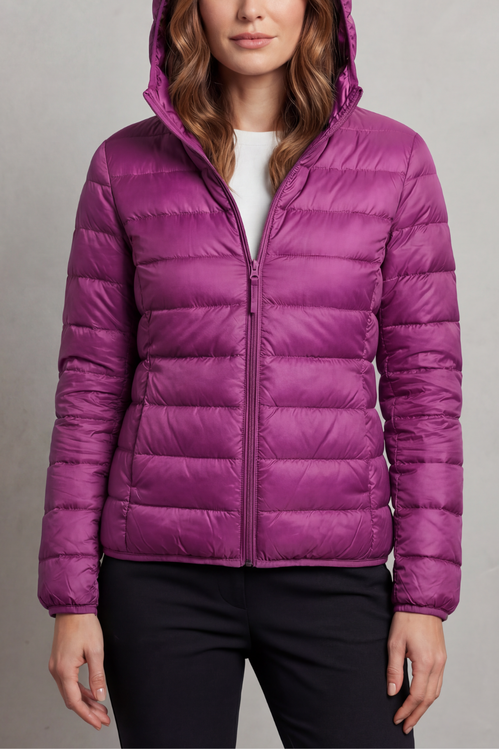 Women's Lightweight Packable Hooded Puffer Jacket – Winslet
