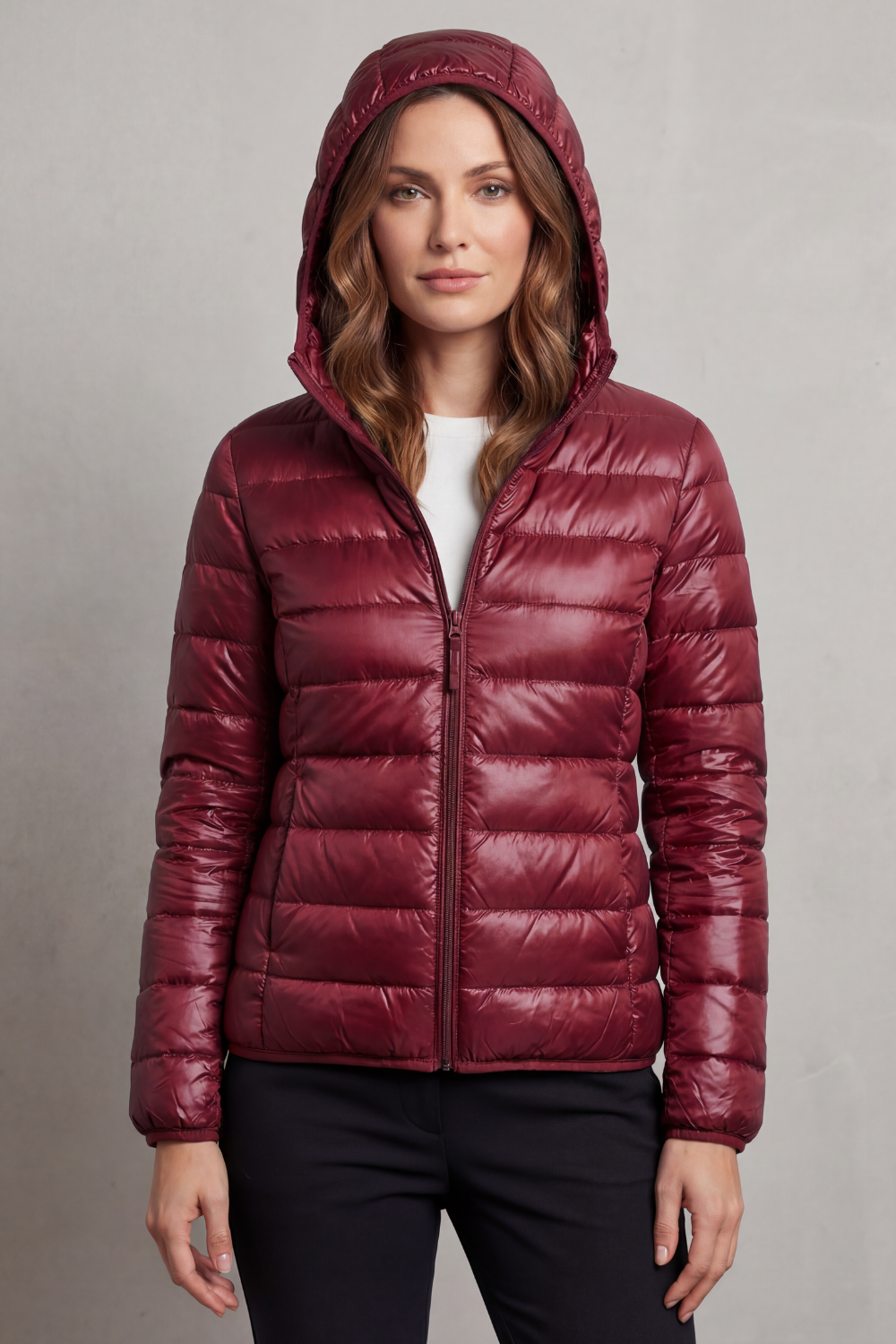 Women's Lightweight Packable Hooded Puffer Jacket – Winslet