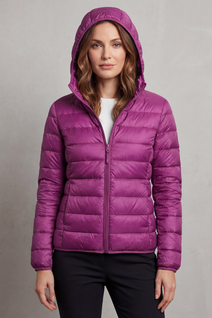 Women's Lightweight Packable Hooded Puffer Jacket – Winslet