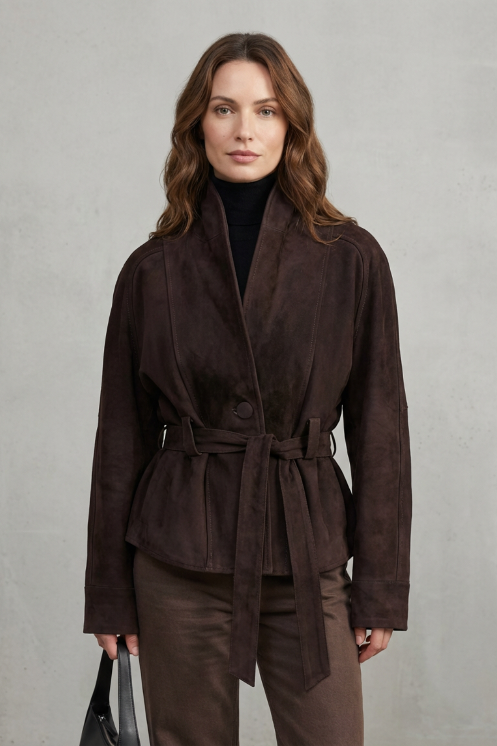 Women's French Elegance Cropped Double-Breasted Wool Jacket – Josephine