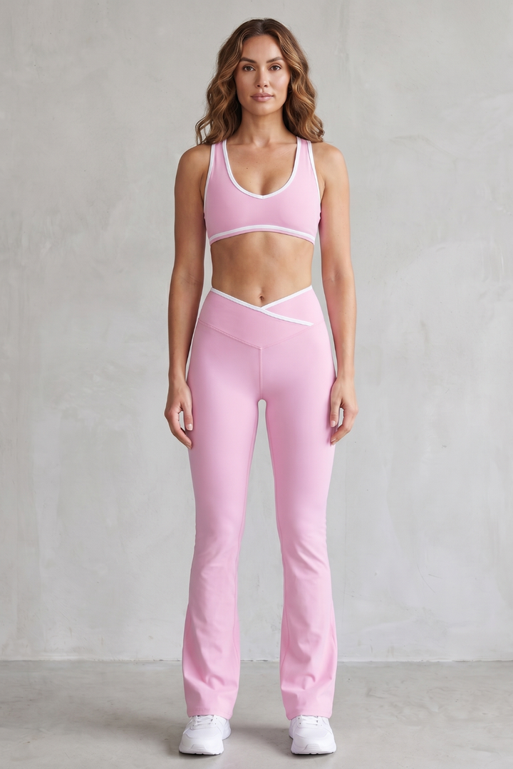 Women's Sports Bra and Flared Legging Co-ord Set - Athenaise