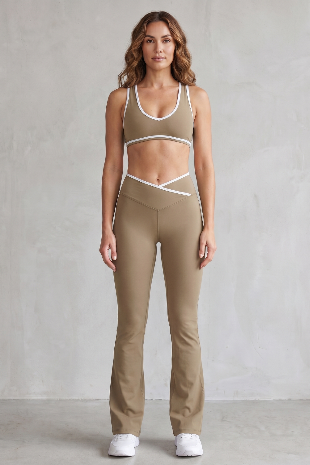 Women's Sports Bra and Flared Legging Co-ord Set - Athenaise