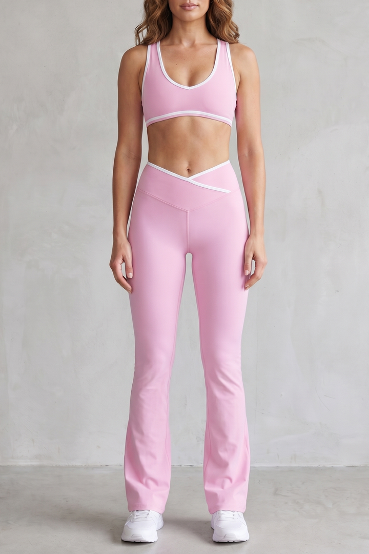 Women's Sports Bra and Flared Legging Co-ord Set - Athenaise