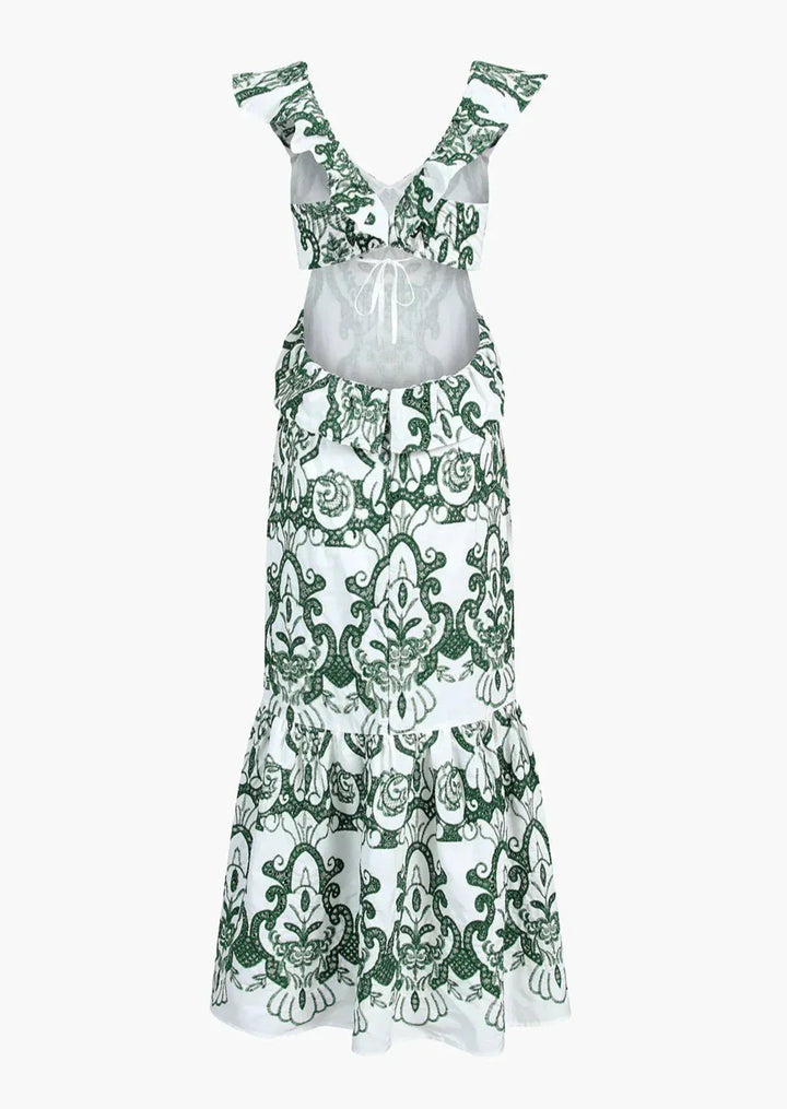 Haven | Ruffled Maxi Dress
