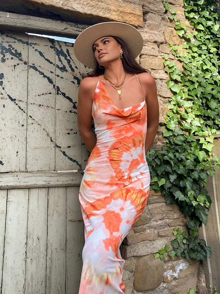 Galilea | Tropical Floral Maxi Dress