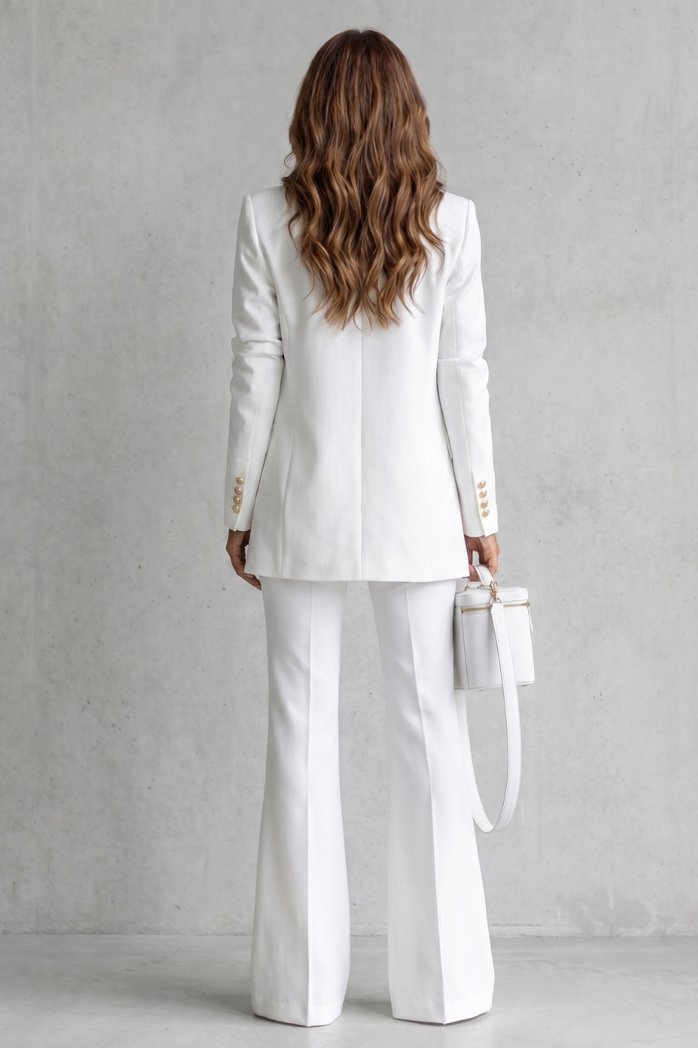 Women's Double Breasted Blazer and Trouser Suit Set - Berenelle