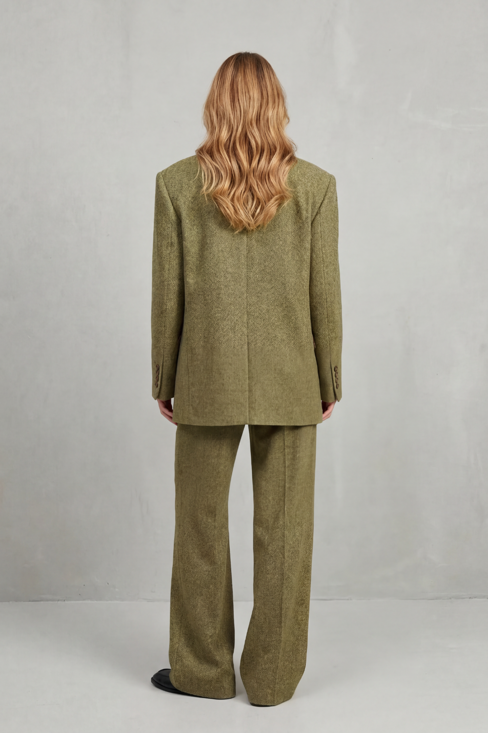 Women's Structured Blazer and Wide-Leg Trouser Suit - Grasielle