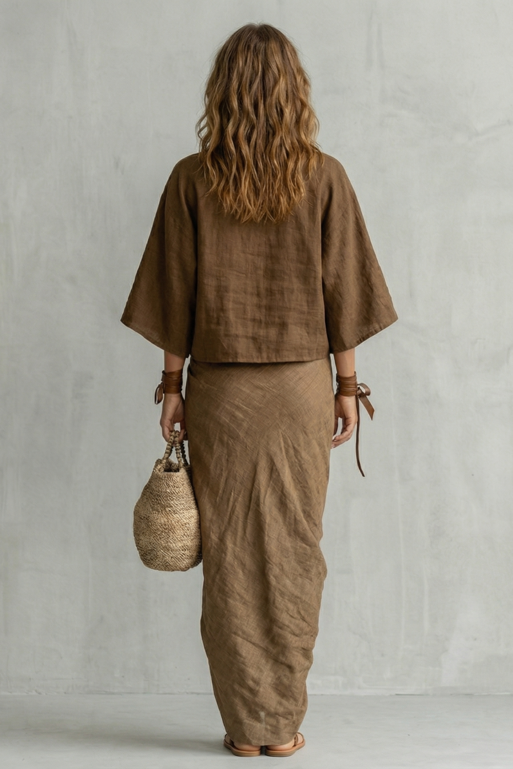 Women's Batwing Top and Draped Maxi Skirt Co-ord Set - Darielle