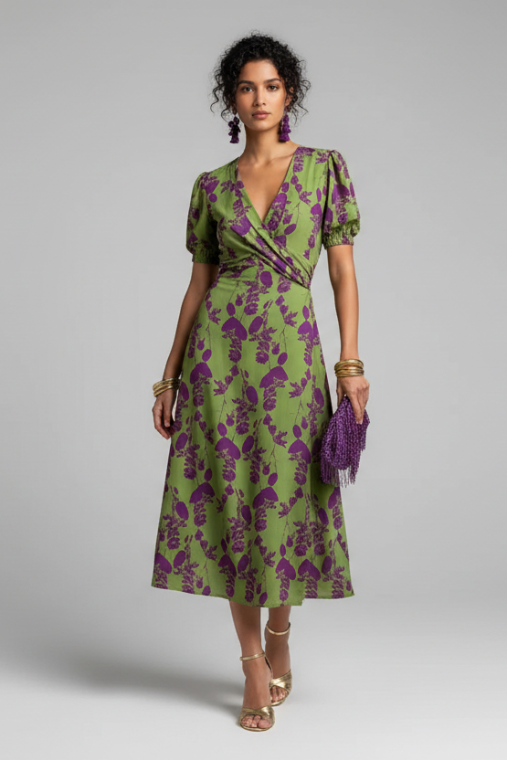 danielle midi dress Danielle Casual Midi Dress L / Natural