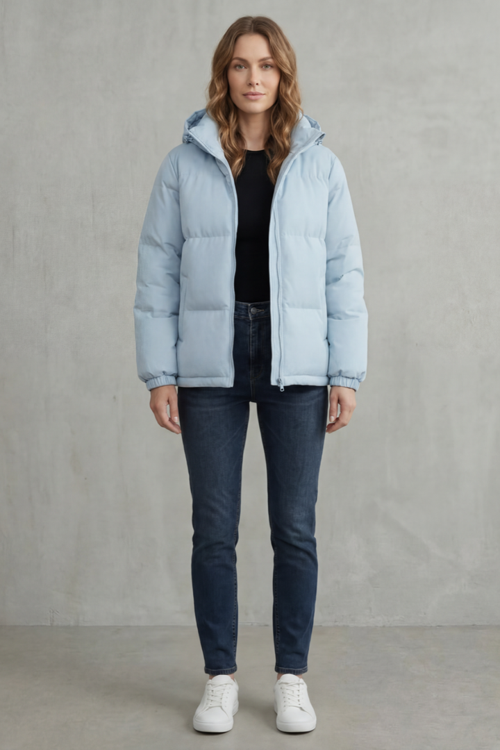 Women's Quilted Hooded Puffer Jacket for Ultimate Warmth – Wren