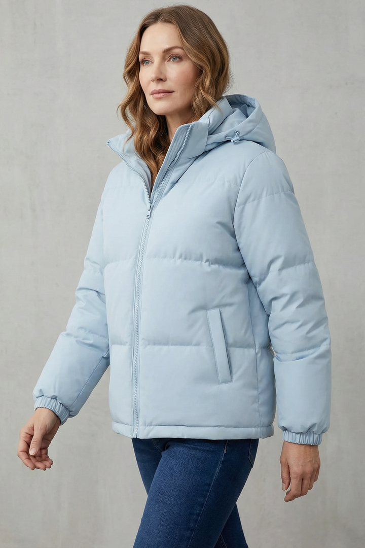 Women's Quilted Hooded Puffer Jacket for Ultimate Warmth – Wren