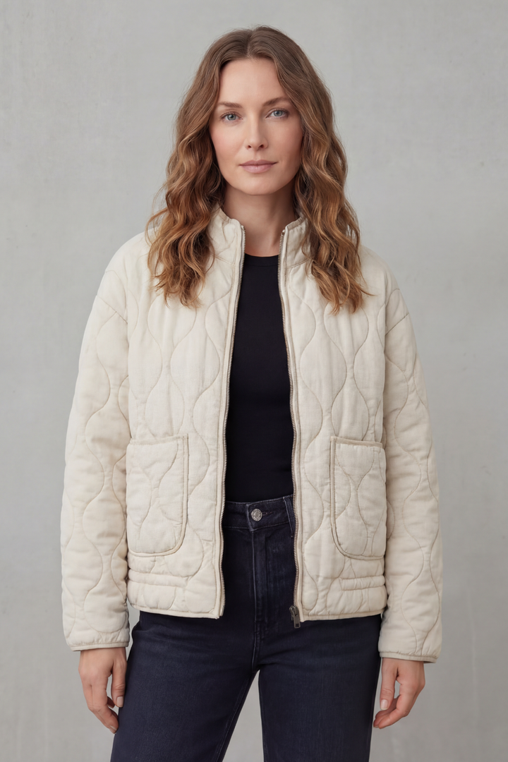 Women's Quilted Puffer Jacket with Stylish Silhouette – Rosalind