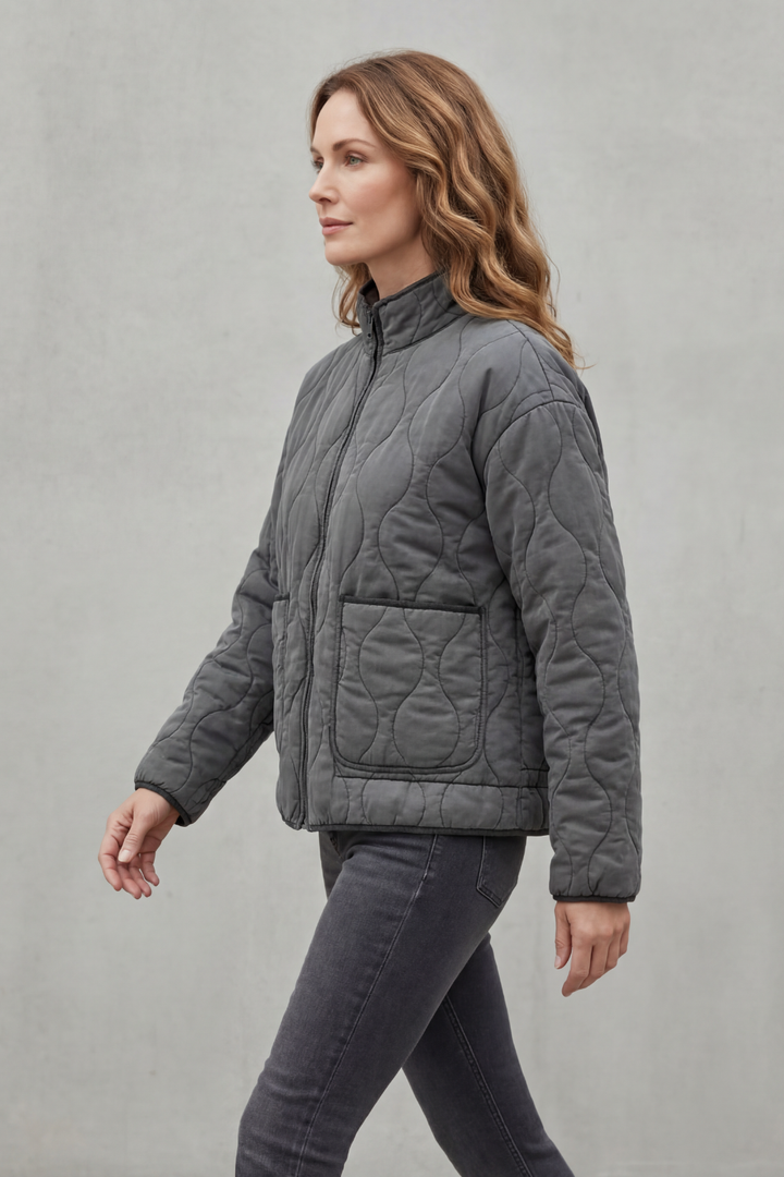 Women's Quilted Puffer Jacket with Stylish Silhouette – Rosalind