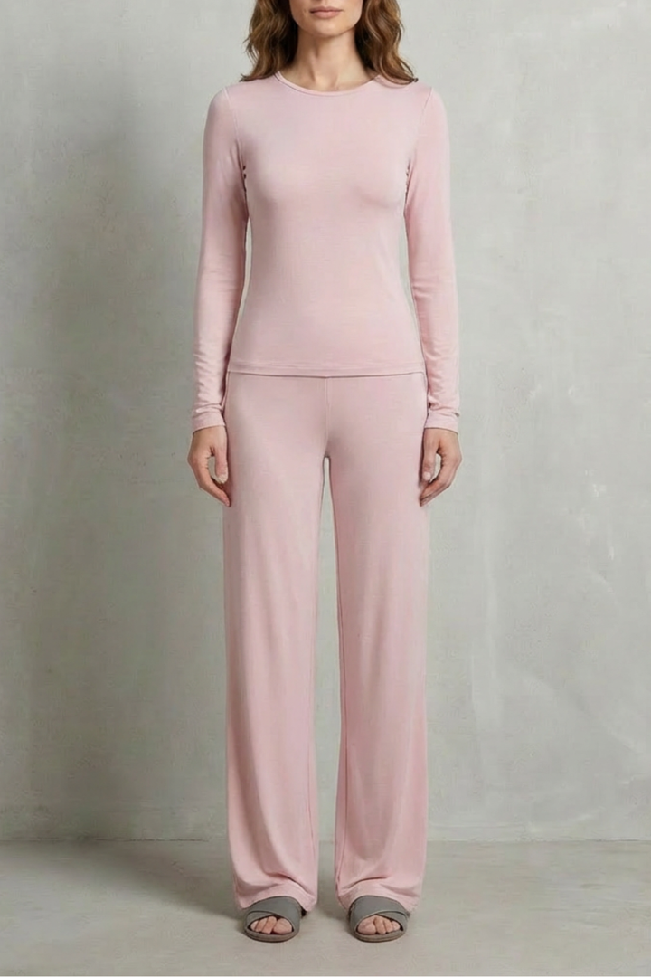 Women's Fitted Top and Wide-Leg Trouser Co-ord Set - Felisande