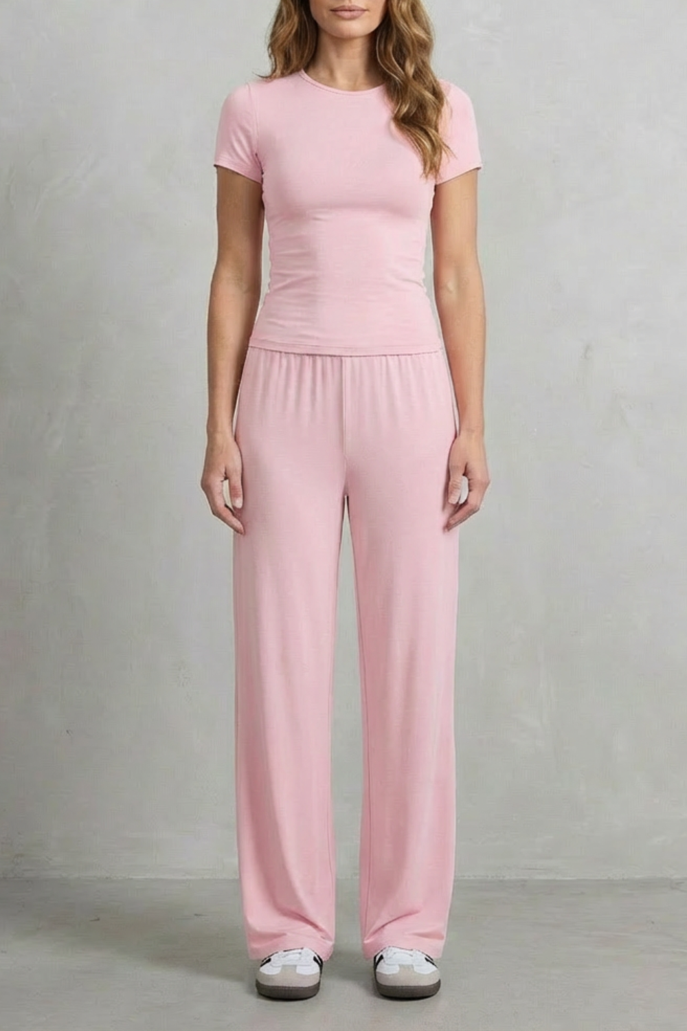 Women's Fitted Top and Wide-Leg Trouser Co-ord Set - Felisande