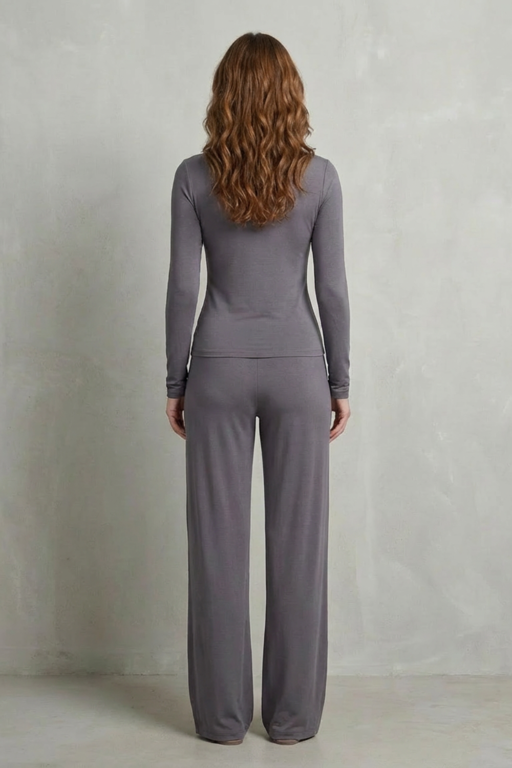Women's Fitted Top and Wide-Leg Trouser Co-ord Set - Felisande