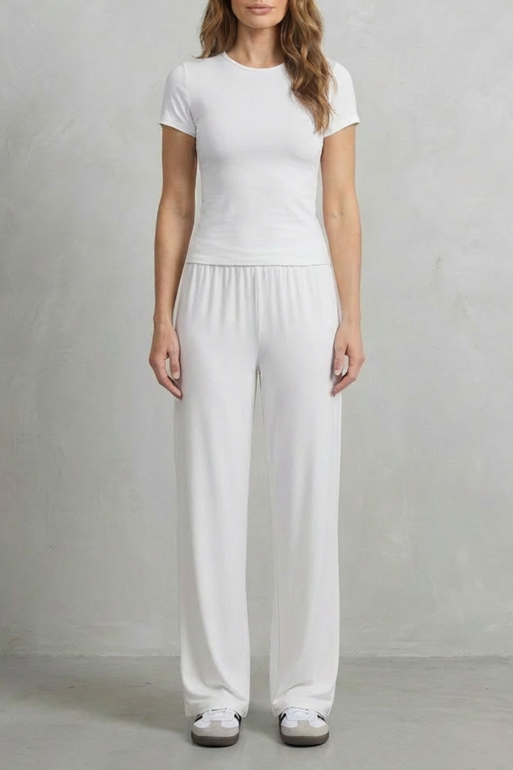 Women's Fitted Top and Wide-Leg Trouser Co-ord Set - Felisande