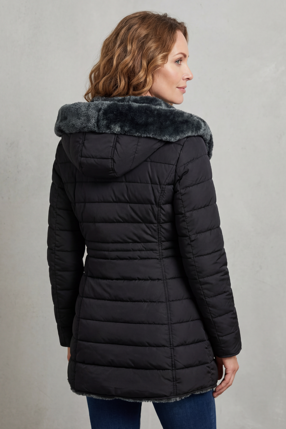 Women's Winter Parka Coat with Faux Fur Lining – Ophelia