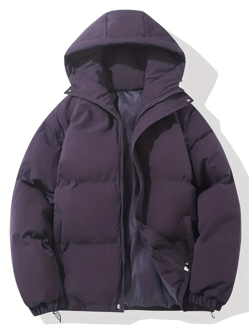 Women's Quilted Puffer Jacket with Stand Collar