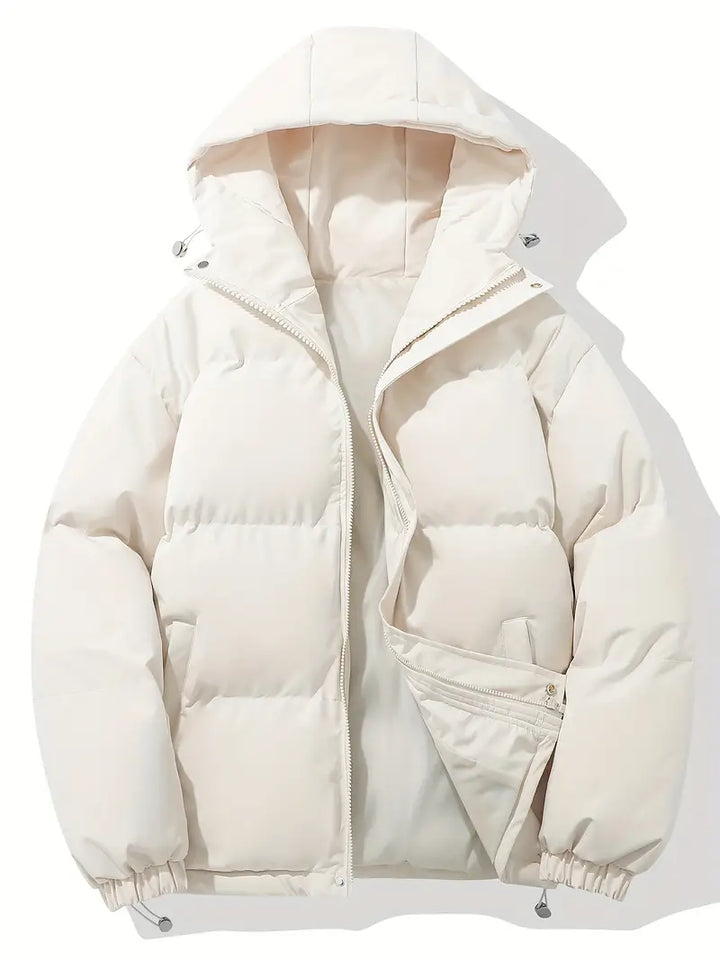 Women's Quilted Puffer Jacket with Stand Collar