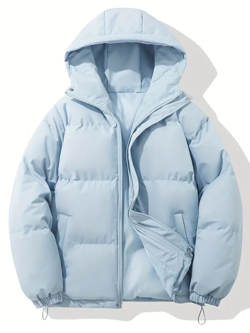 Women's Quilted Puffer Jacket with Stand Collar