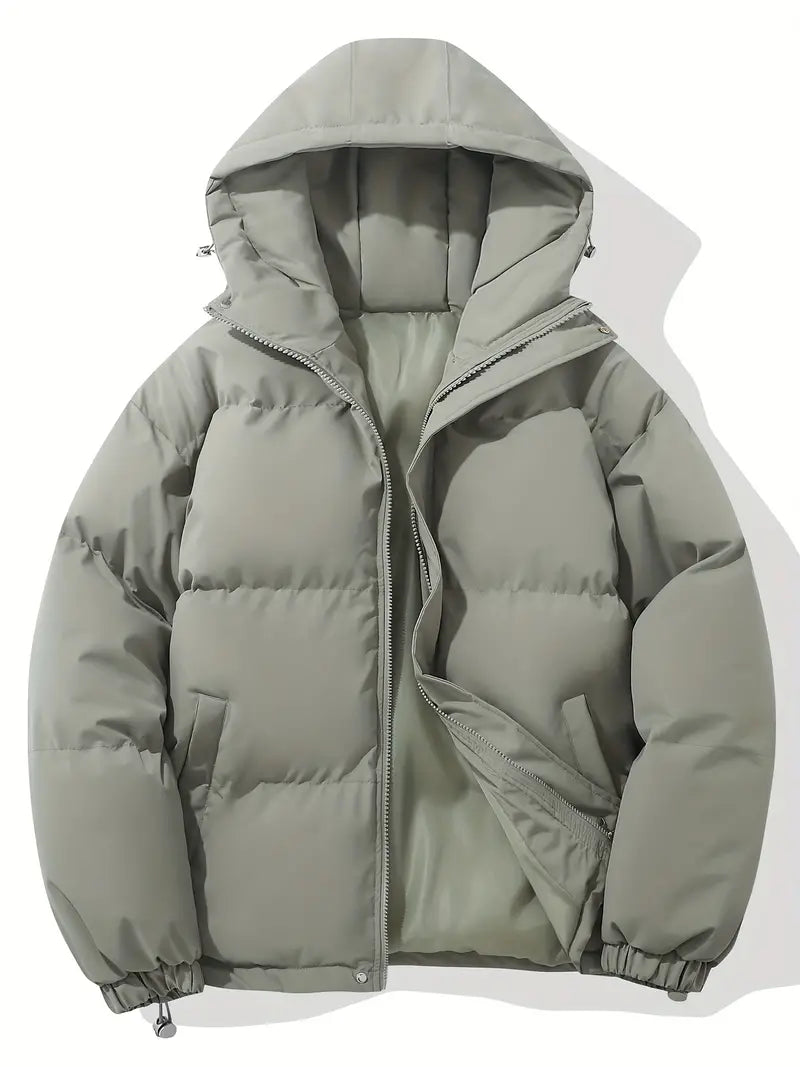 Women's Quilted Puffer Jacket with Stand Collar