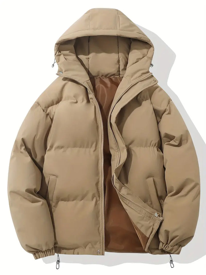 Women's Quilted Puffer Jacket with Stand Collar