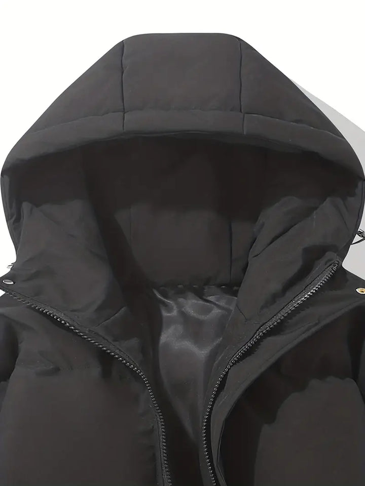 Women's Quilted Puffer Jacket with Stand Collar