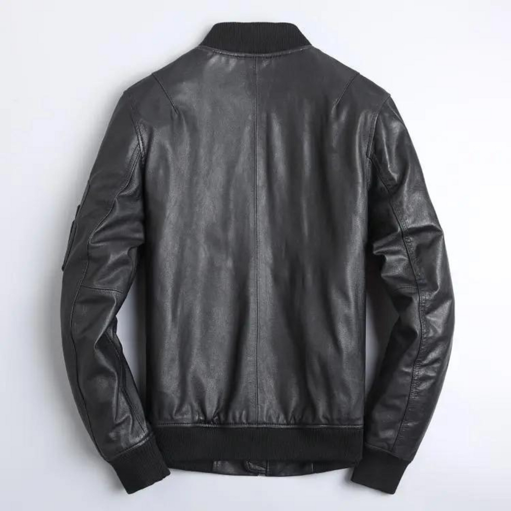 Oslo Leather Bomber Jacket