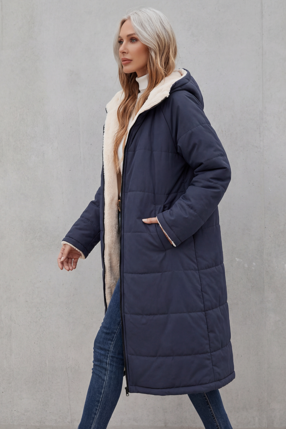 Women's Fleece Coat for Everyday Comfort – Delphine