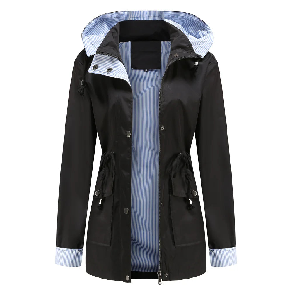 Women's Hooded Waterproof Jacket - Marisenne