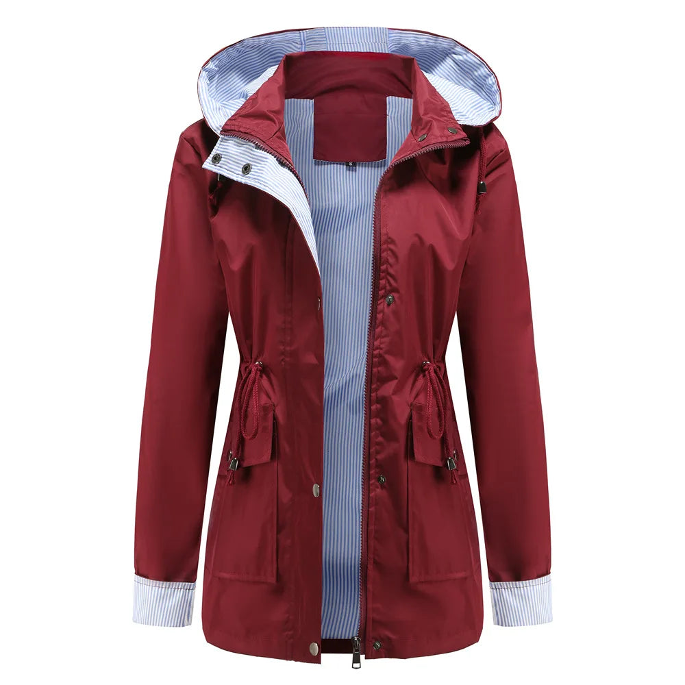 Women's Hooded Waterproof Jacket - Marisenne