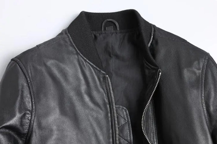 Oslo Leather Bomber Jacket