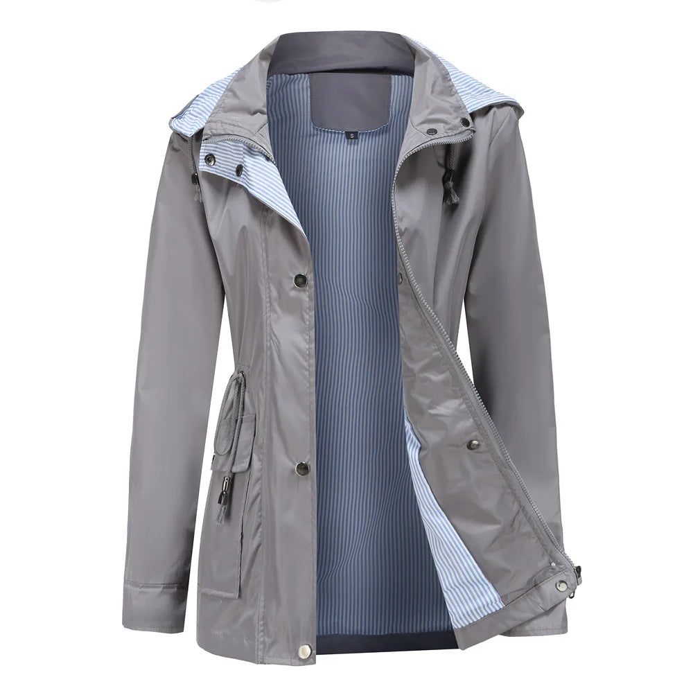Women's Hooded Waterproof Jacket - Marisenne