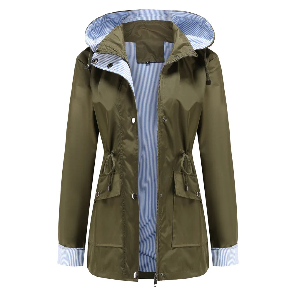 Women's Hooded Waterproof Jacket - Marisenne