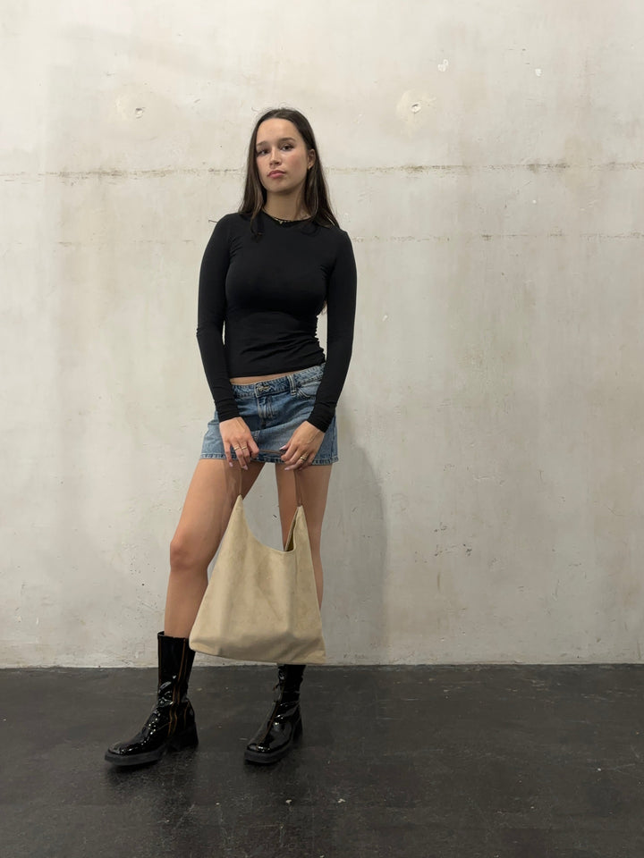 Quinn Suede Daily Tote