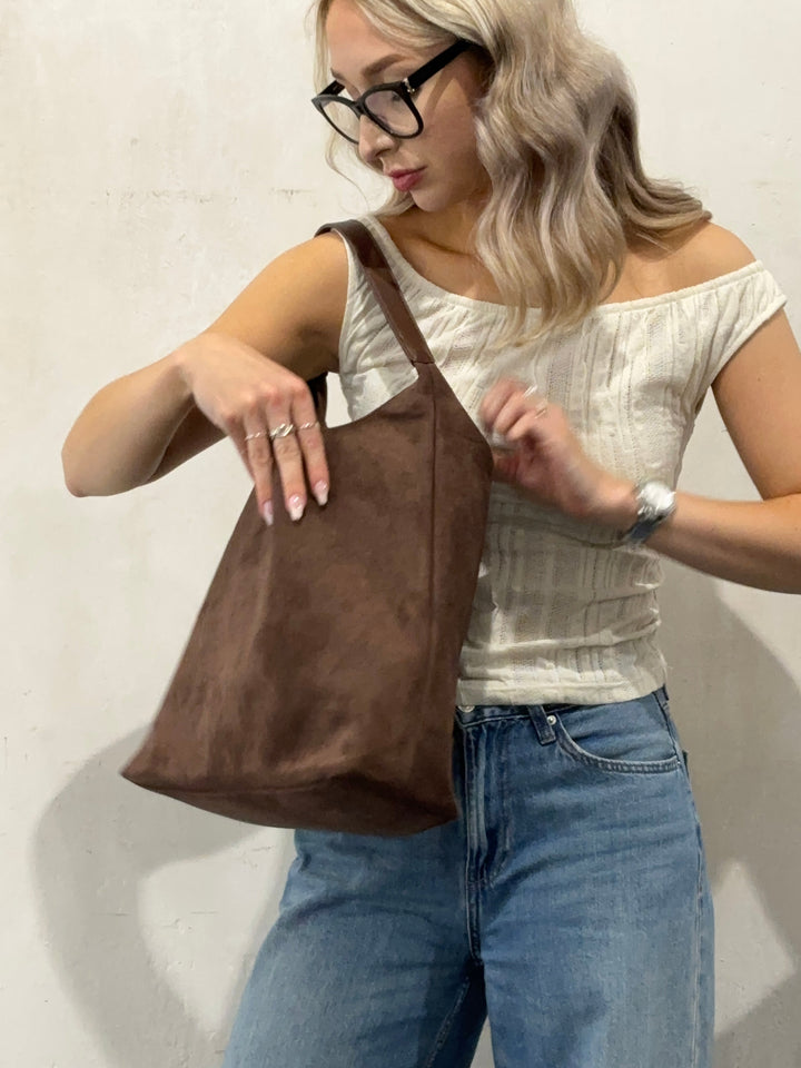Quinn Suede Daily Tote