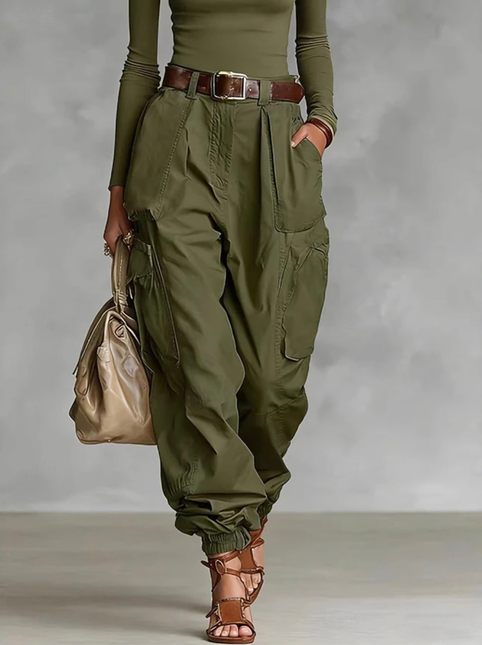 Gracia | Multi-Pocket Cargo Pants