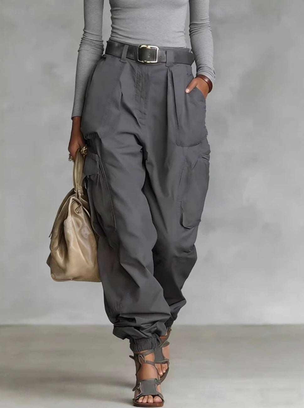 Gracia | Multi-Pocket Cargo Pants