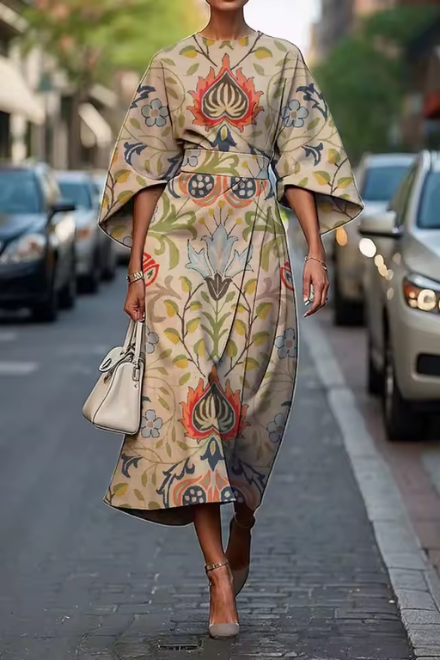 Celestiva - Elegant Midi Dress