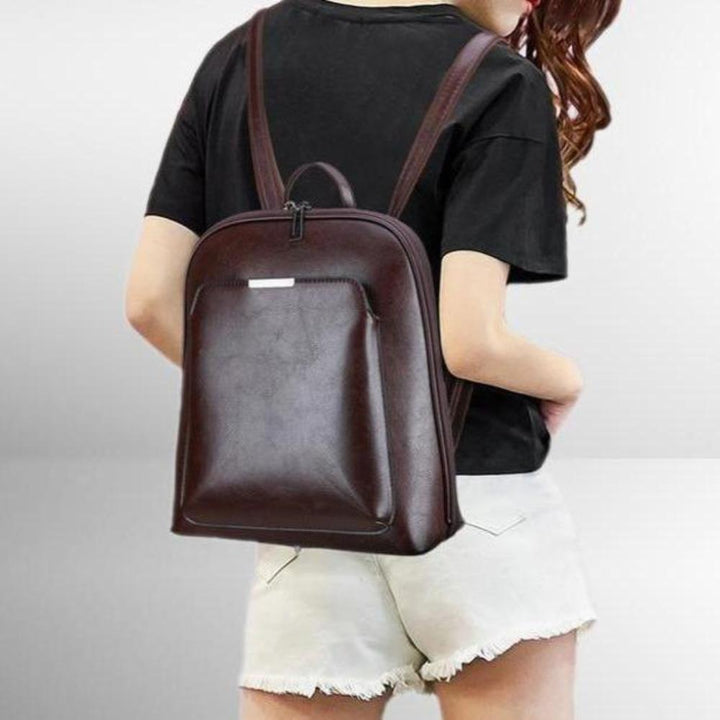 Saskia – Classic Double Zipper Backpack
