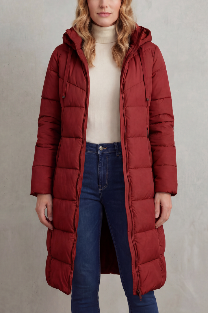 Women's Cozy Longline Puffer Jacket – Clover